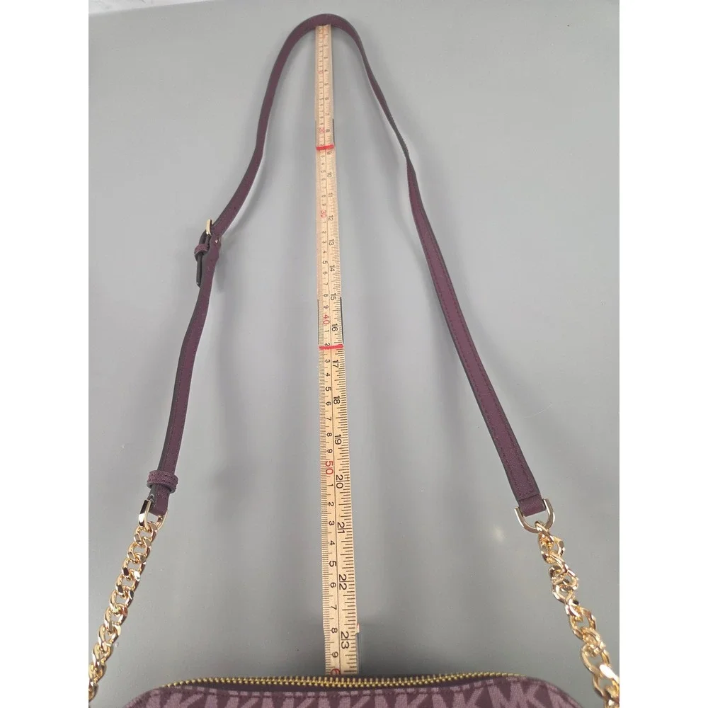 Michael Kors Jet Set Medium Dome Crossbody Bordeaux Mulberry Multi 35F1GTVC6B